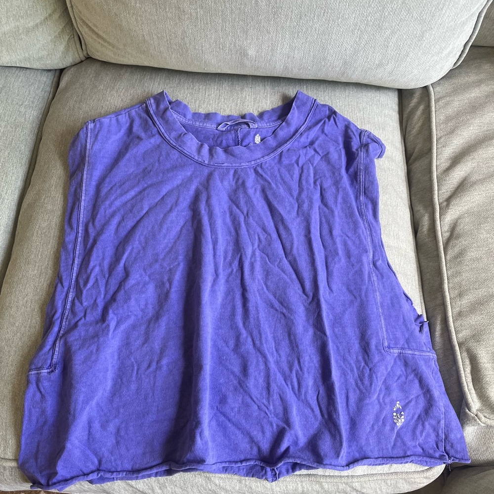 Free people inspire tank top size s/p indigo color